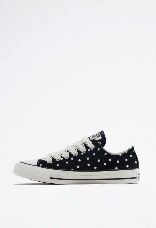 Deportivo de mujer negro Converse CHUCK TAYLOR ALL STAR POLKA DOTS