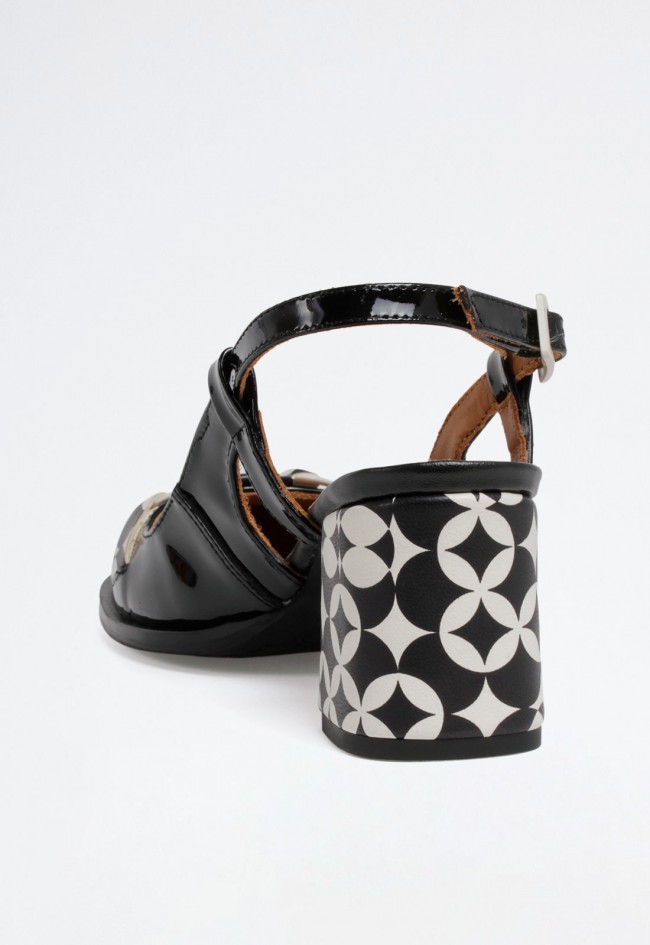 Zapato retro vintage de mujer negro Nemonic 2360