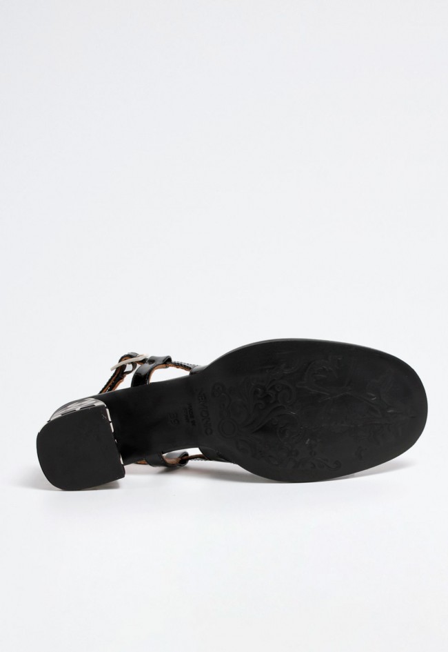Zapato retro vintage de mujer negro Nemonic 2360