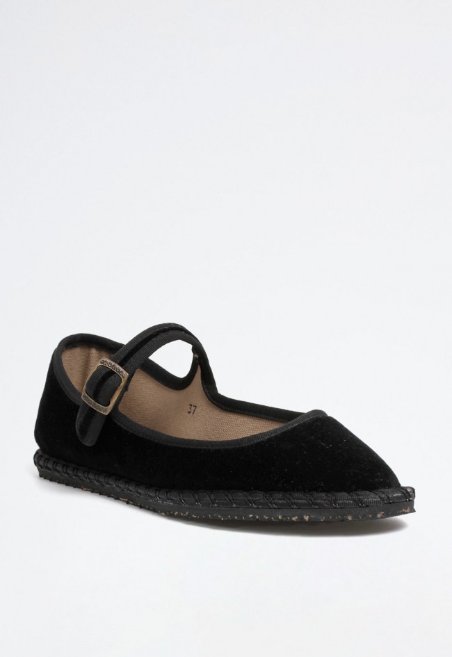 Alpargatas venecianas de mujer negro GLO 11