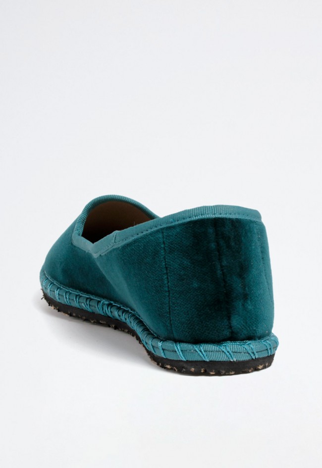 Alpargata veneciana plana de mujer en color marino con diseño clásico y tejido ligero GLO 10