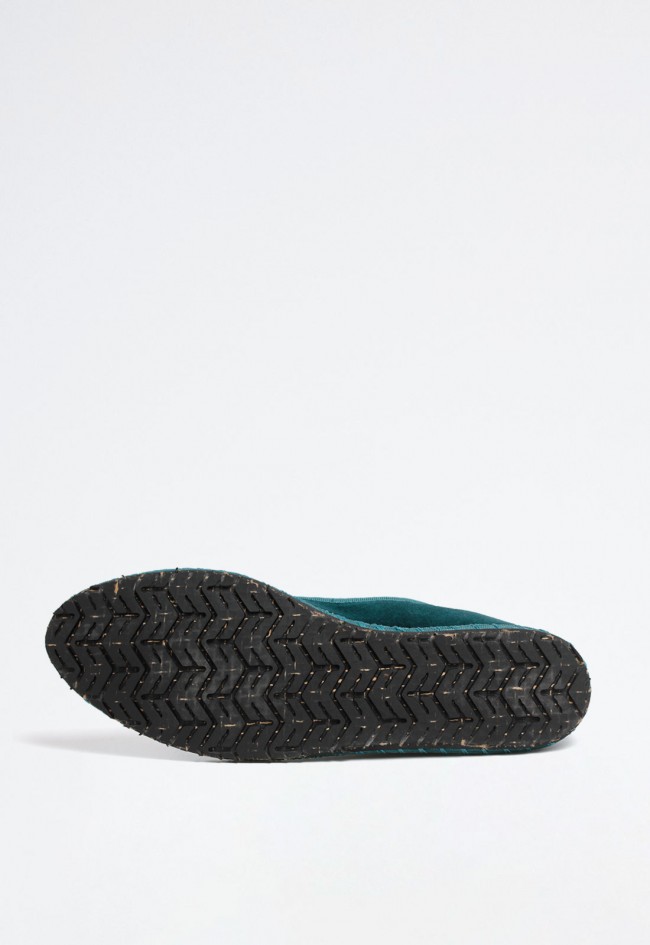 Alpargata veneciana plana de mujer en color marino con diseño clásico y tejido ligero GLO 10