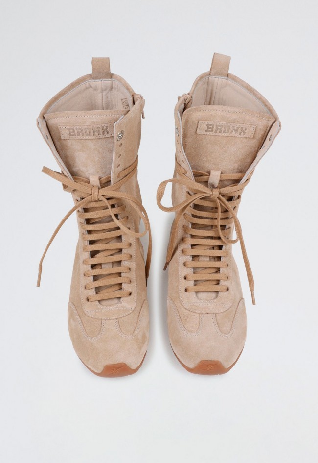 Bota de mujer beige Bronx 47639-c
