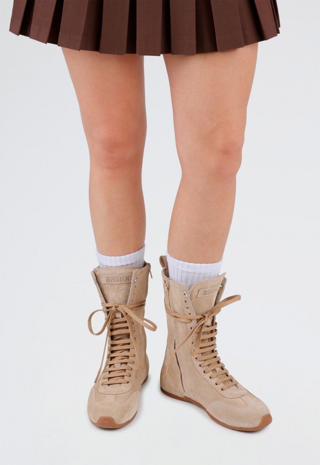 Bota de mujer beige Bronx 47639-c