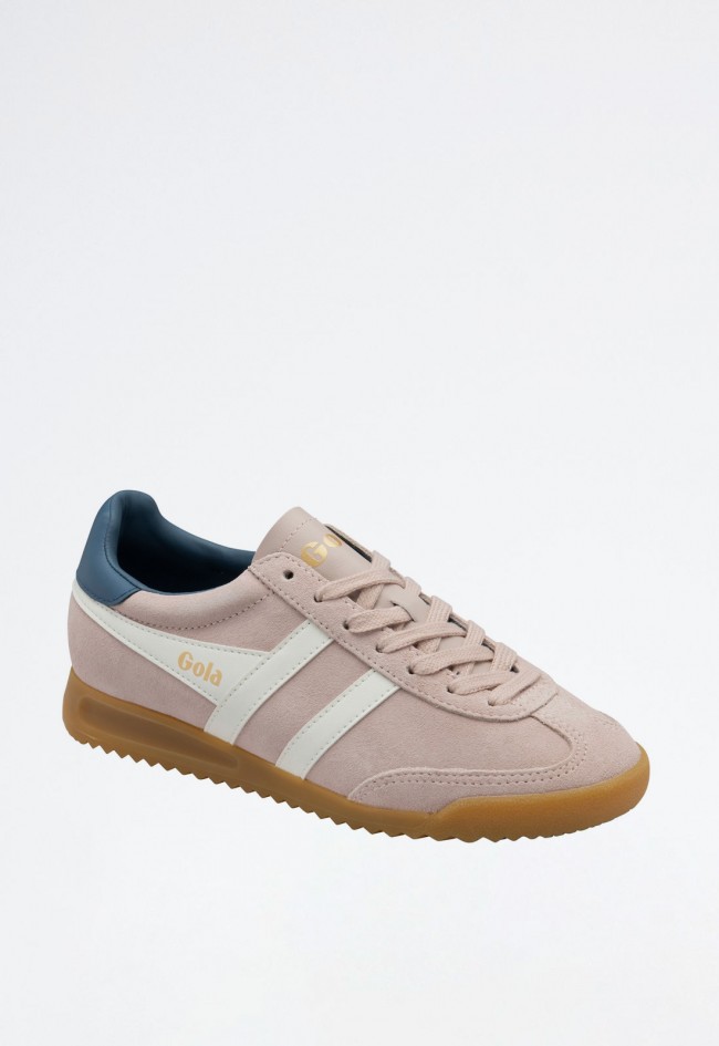 Deportivo de mujer rosa Gola torpedo suede