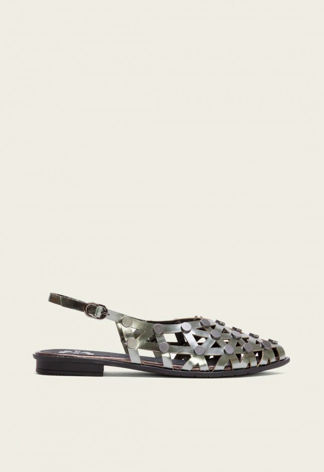 BAILARINAS PLANAS TACHUELAS PLOMO RANIA PORRONET 7093