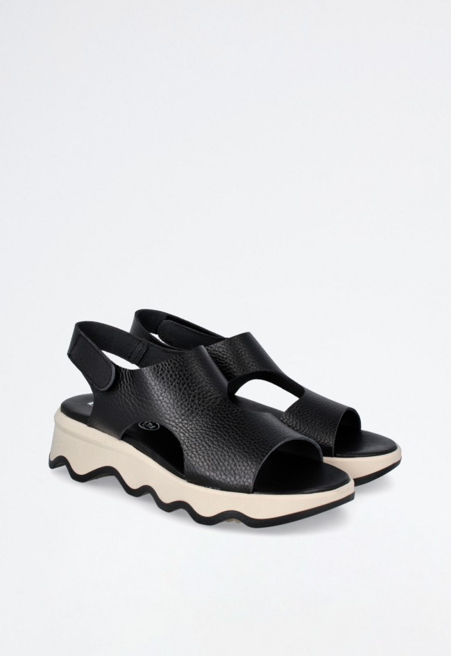 Sandalia de mujer negro Lince 50255