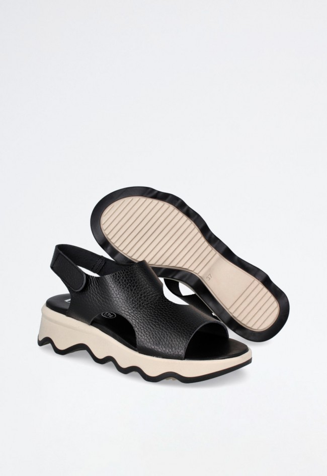 Sandalia de mujer negro Lince 50255