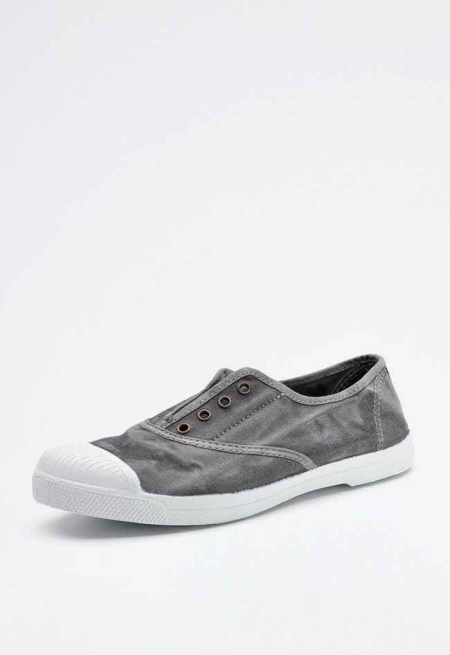 Zapatilla ecológica de lona lavanda – ligera, versátil y sostenible | NATURAL WORLD Old Lavanda