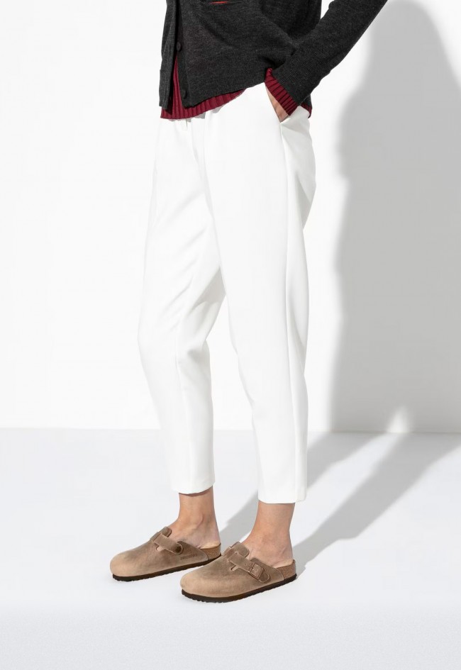 Zueco de piel engrasada para mujer con plantilla anatómica – modelo clásico en tendencia | BIRKENSTOCK Boston