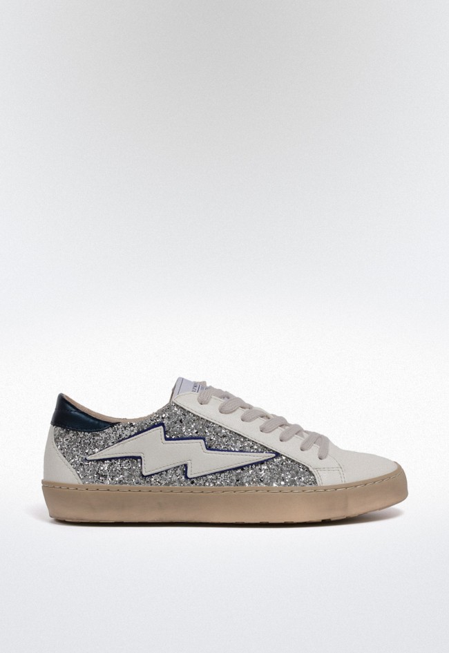 Deportivo de mujer plata Glitter estilo y brillo Why Pink? m5041