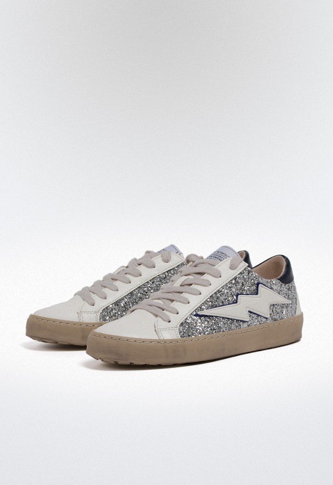 Deportivo de mujer plata Glitter estilo y brillo Why Pink? m5041