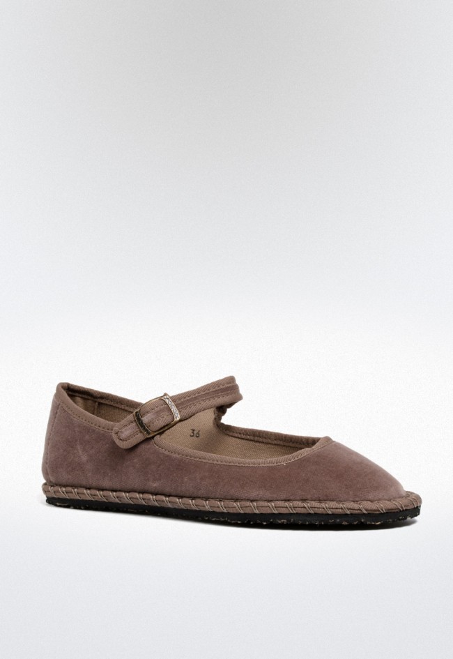 Alpargata veneciana de mujer taupe GLO 11