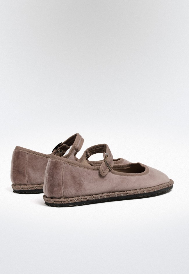 Alpargata veneciana de mujer taupe GLO 11