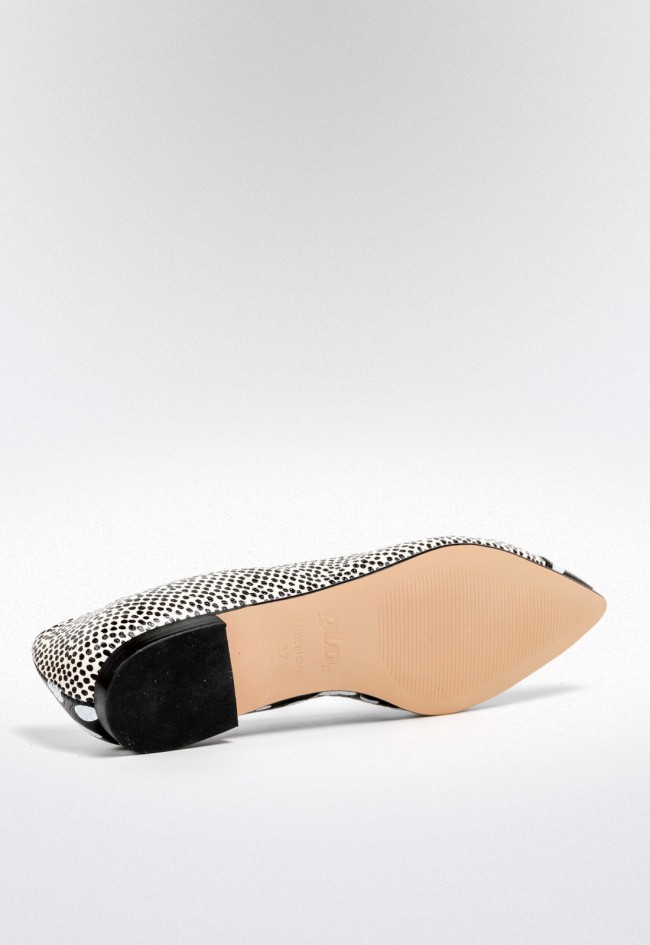 Bailarina de mujer print animal negro Glo andrea