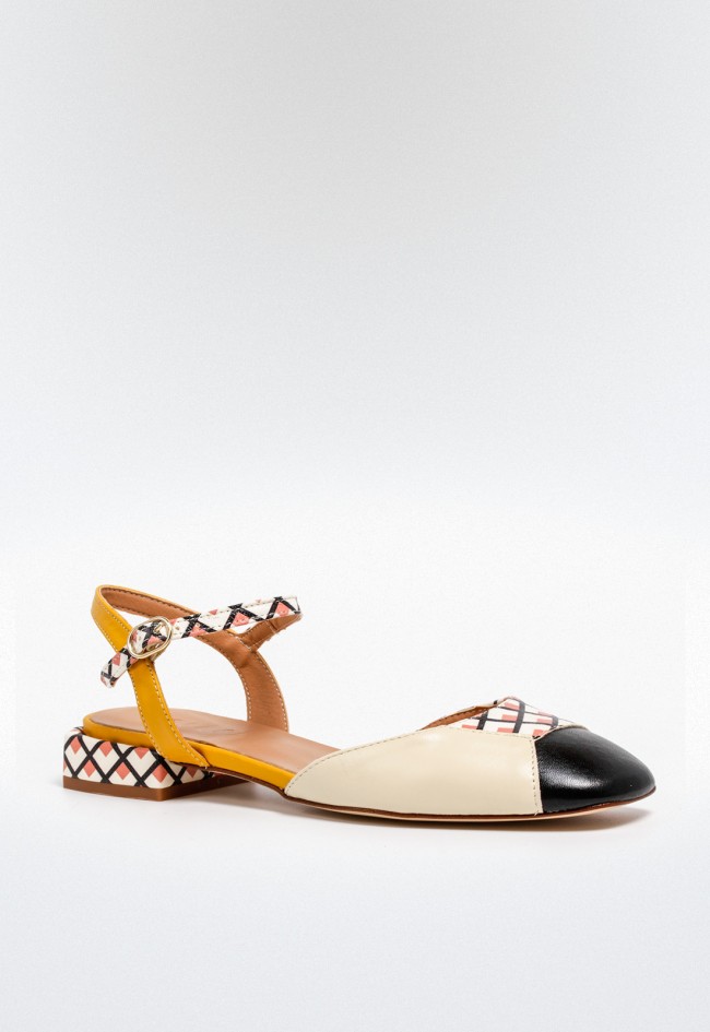 Zapato bailarina de mujer beige Glo yohana