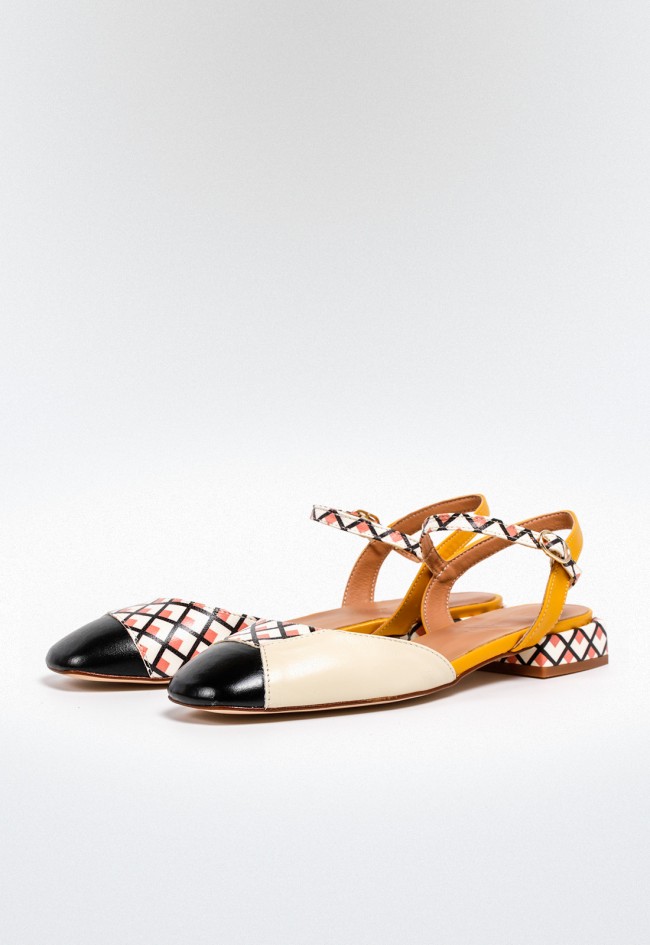 Zapato bailarina de mujer beige Glo yohana