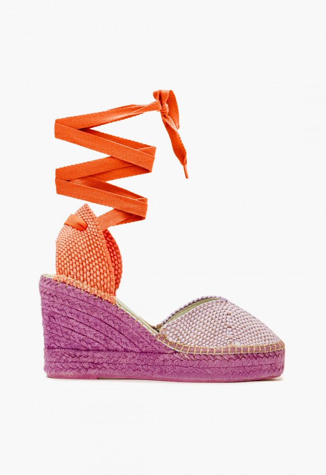 Alpargatas esparto de mujer morado Star Love beta 143