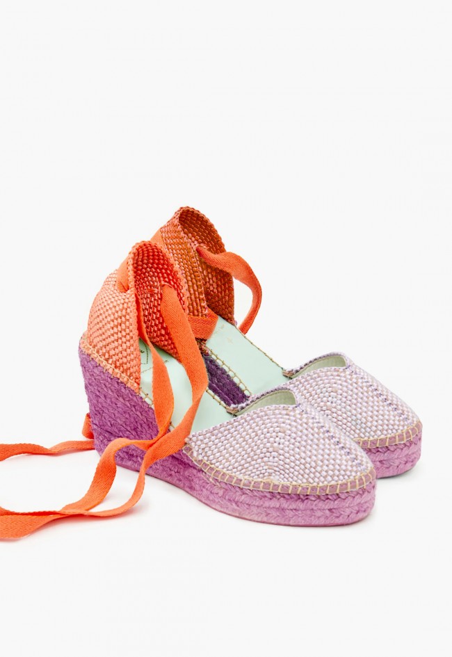 Alpargatas esparto de mujer morado Star Love beta 143