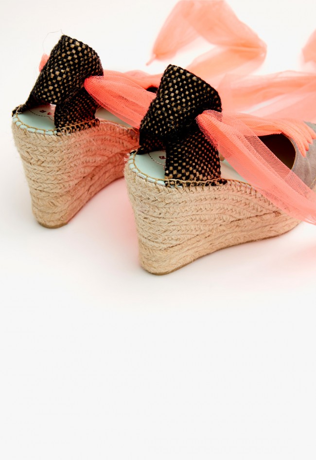 Alpargatas esparto de mujer coral Star Love meridia 121