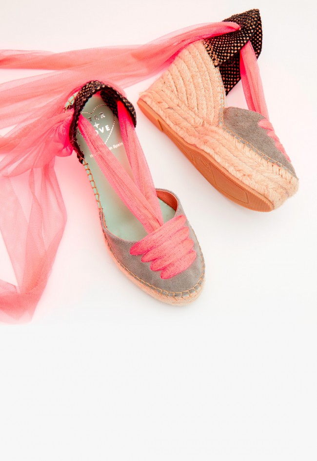 Alpargatas esparto de mujer coral Star Love meridia 121