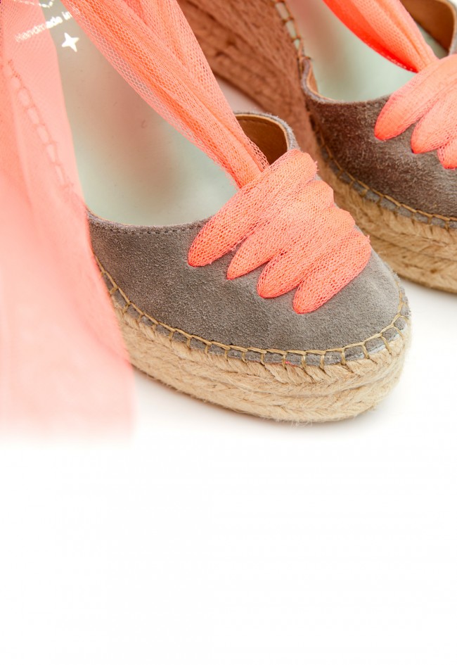 Alpargatas esparto de mujer coral Star Love meridia 121