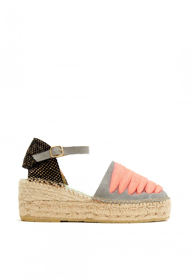 Alpargata esparto de mujer coral Star Love casiope 121