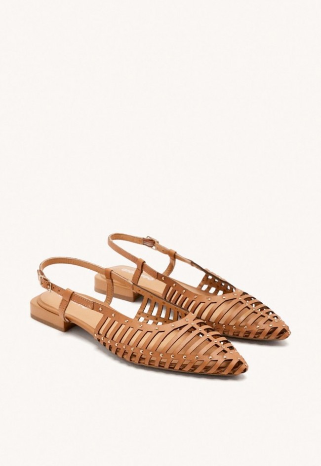 Mules tiras piel de mujer camel Gioseppo jericho