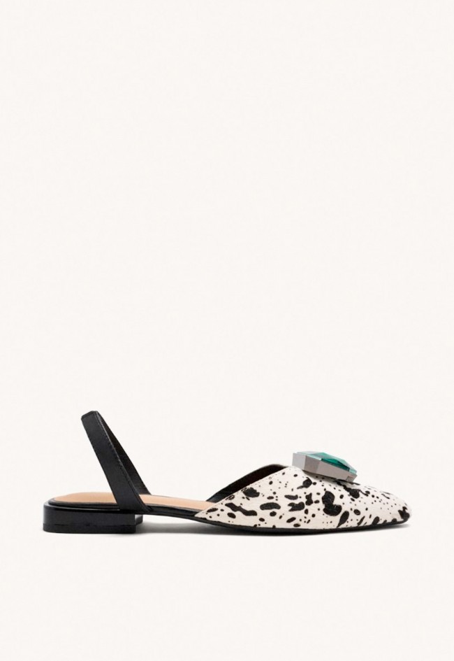 Mules piel de mujer cebra Gioseppo hughes