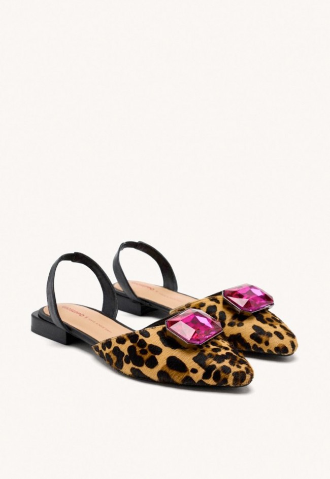 Mules piel de mujer leopardo Gioseppo hughes