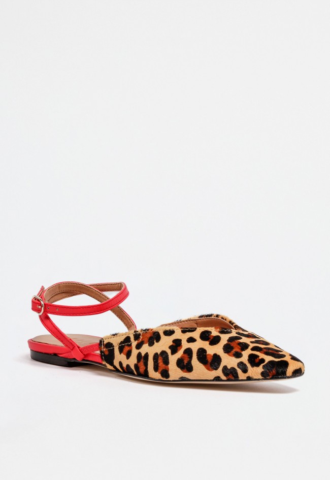 Zapato destalonado de mujer leopardo Glo pedro leo