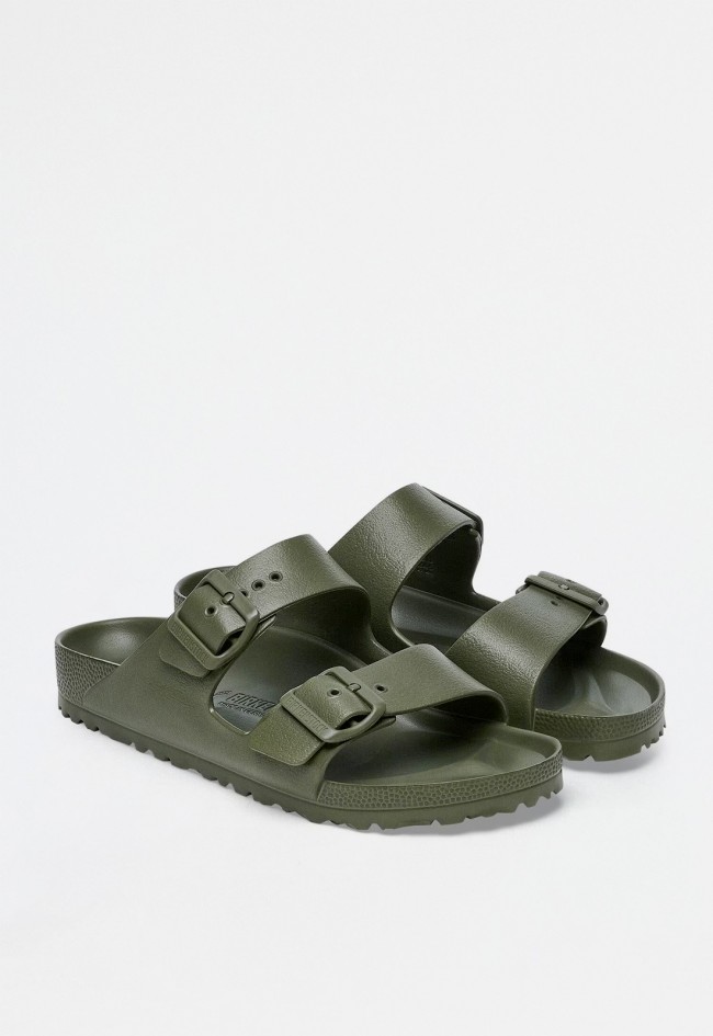 Sandalia de hombre kaki Birkenstock arizona essentials eva