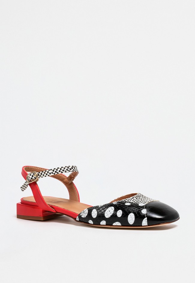 Zapato destalonado de mujer negro Glo yohana