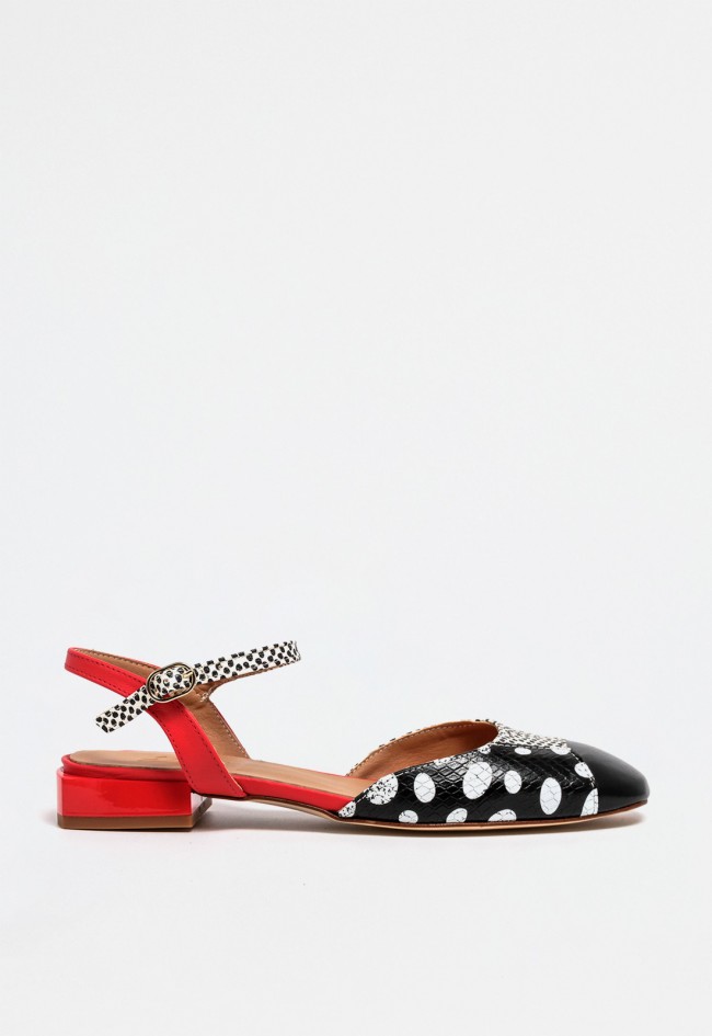 Zapato destalonado de mujer negro Glo yohana