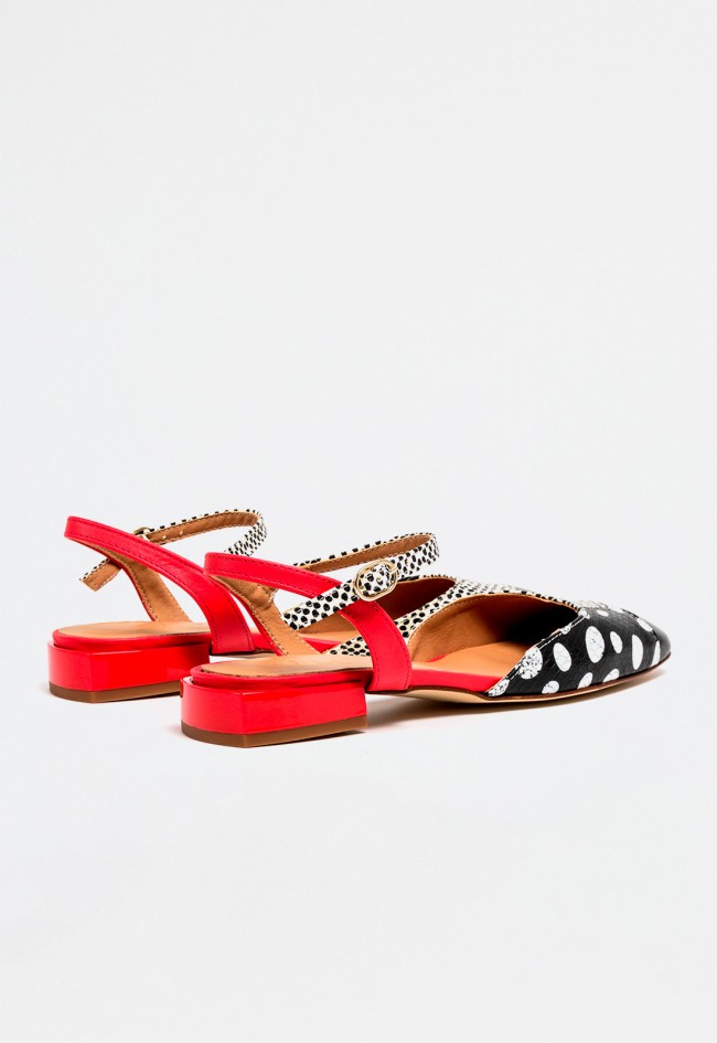 Zapato destalonado de mujer negro Glo yohana