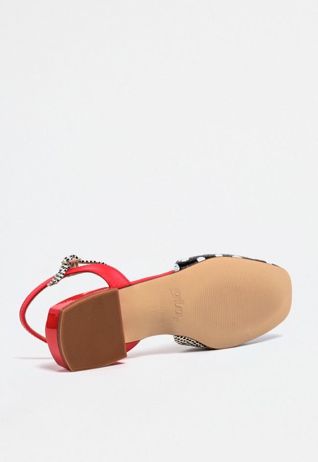 Zapato destalonado de mujer negro Glo yohana