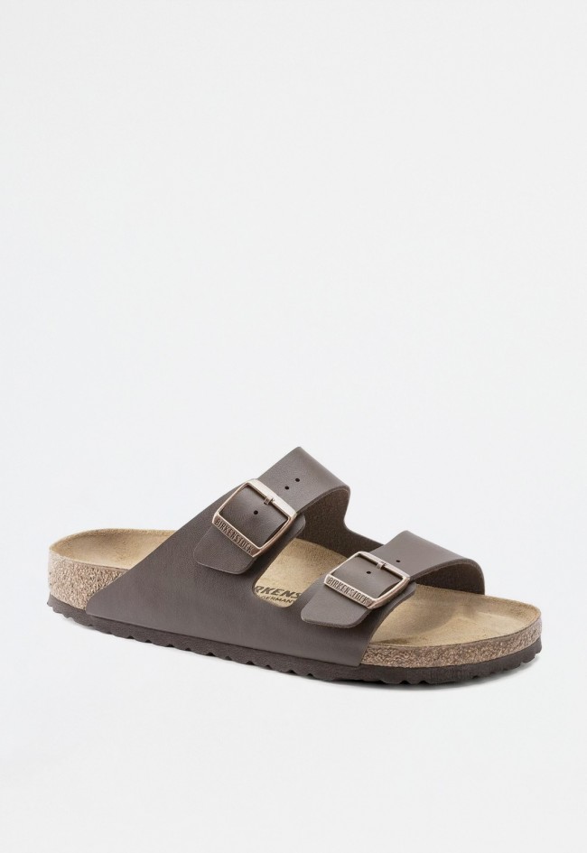 Sandalia doble hebilla de mujer marrón Birkenstock arizona bf