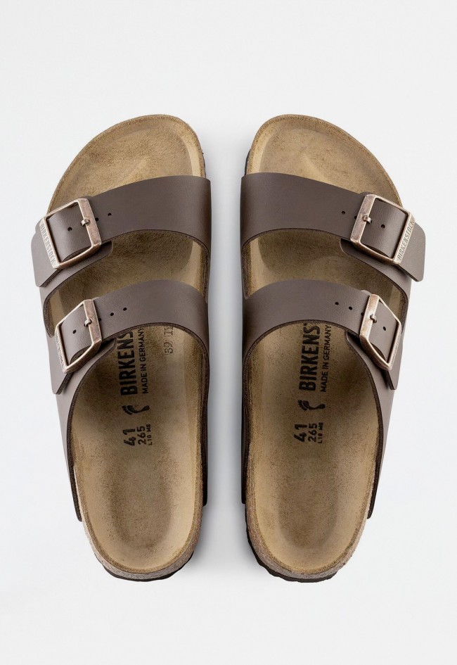 Sandalia doble hebilla de mujer marrón Birkenstock arizona bf