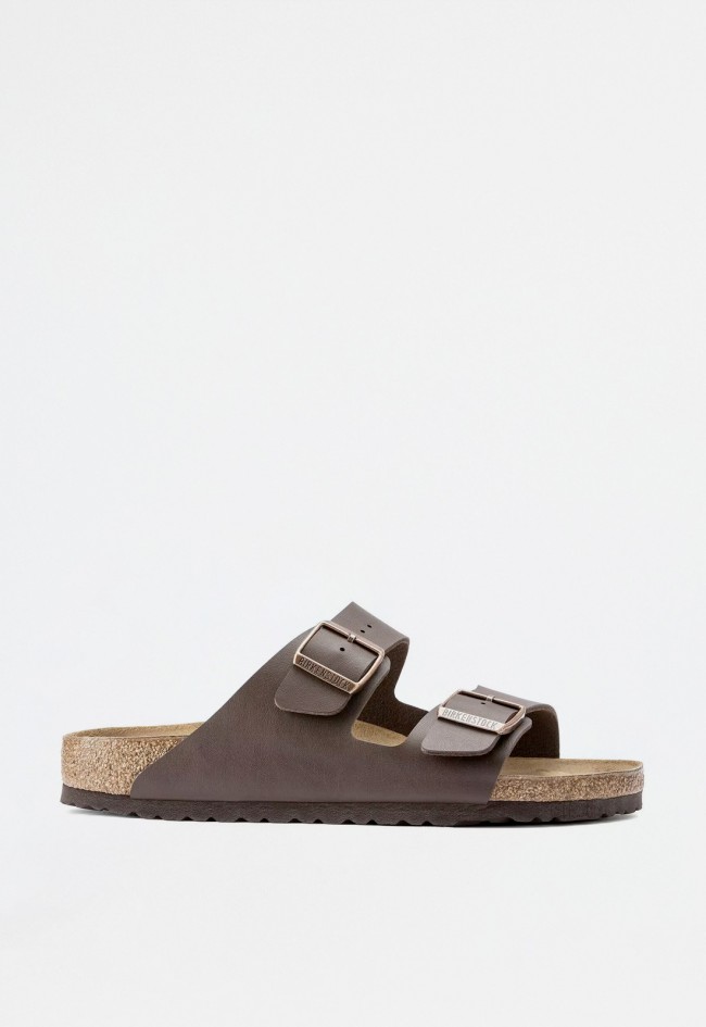 Sandalia doble hebilla de mujer marrón Birkenstock arizona bf