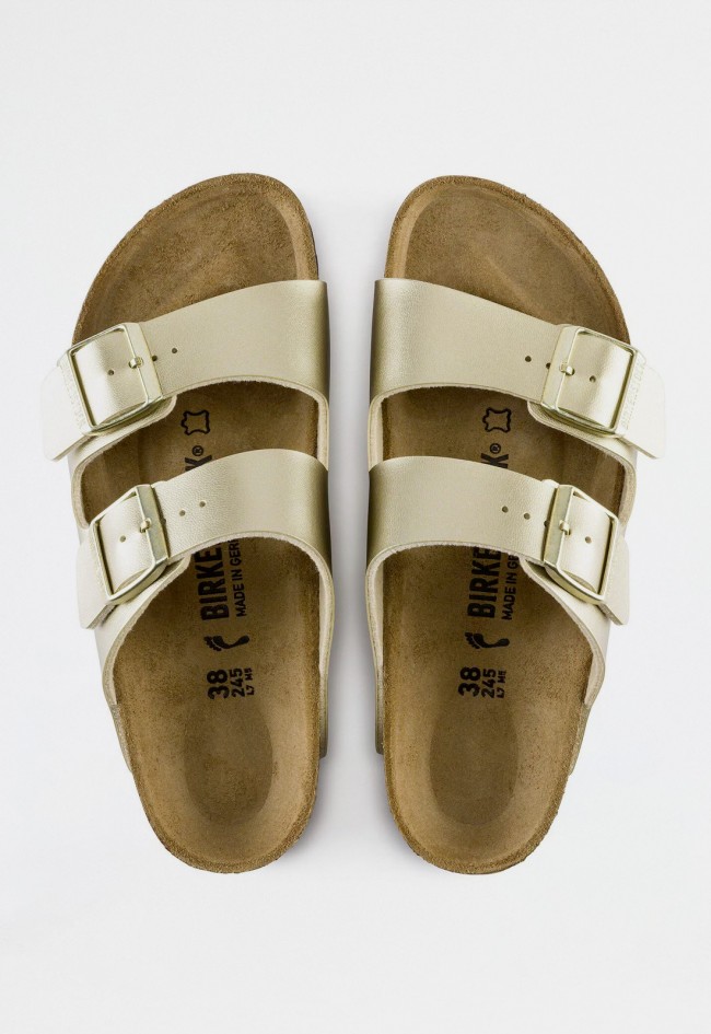 Sandalia hebillas de mujer oro Birkenstock arizona bf