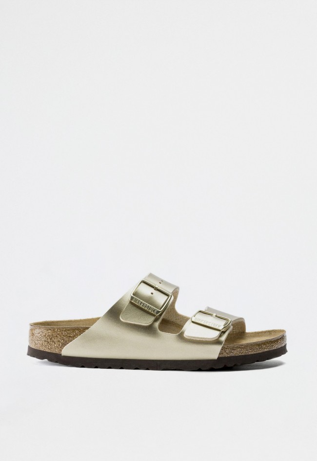 Sandalia hebillas de mujer oro Birkenstock arizona bf