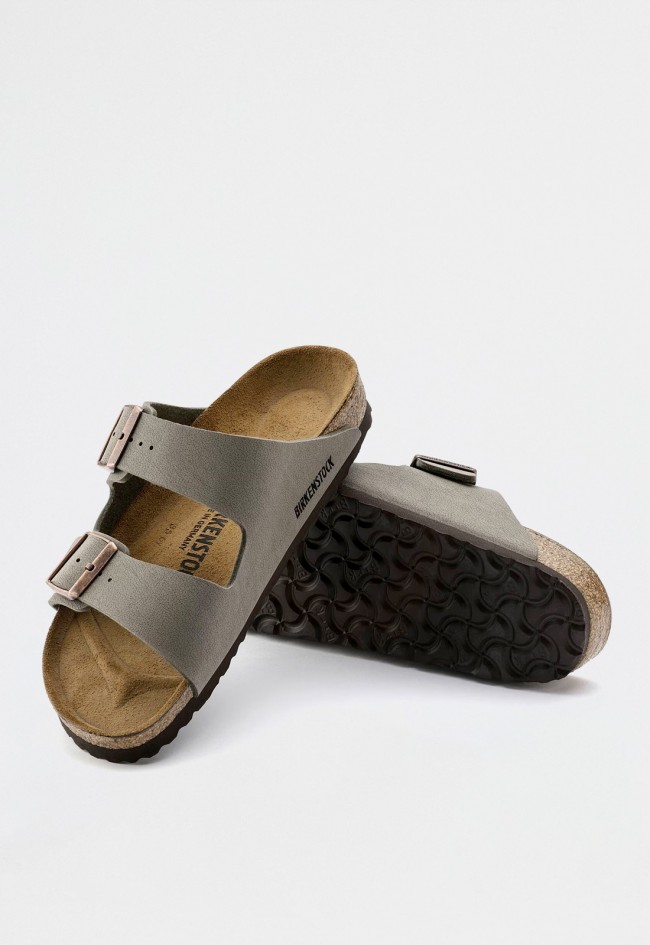 Sandalia hebillas de mujer gris Birkenstock arizona bfbc