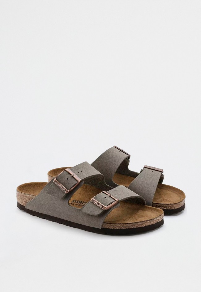 Sandalia hebillas de mujer gris Birkenstock arizona bfbc