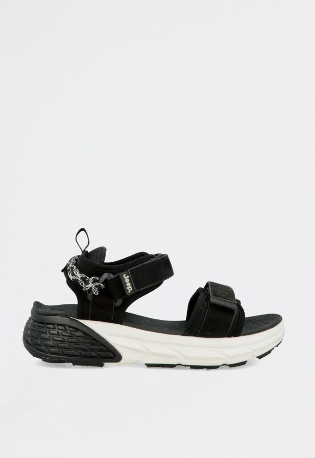 Sandalia deportiva de mujer negro Jeep jl51580a