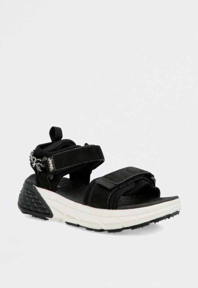 Sandalia deportiva de mujer negro Jeep jl51580a