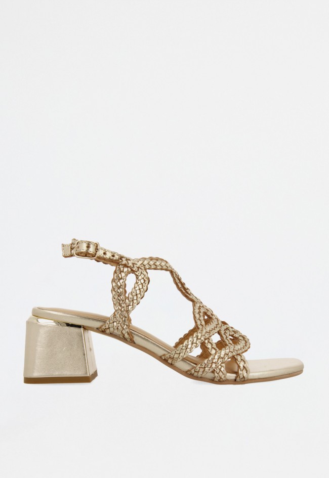 Sandalia de mujer platino Gioseppo crescent