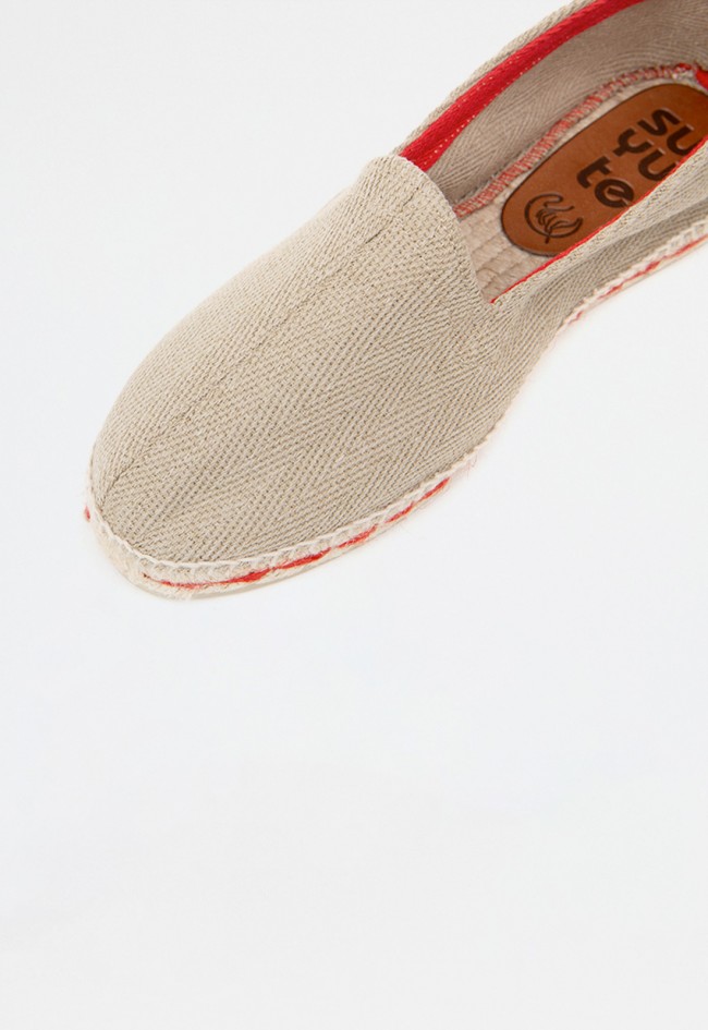Alpargata de hombre beige Suyute 2/1