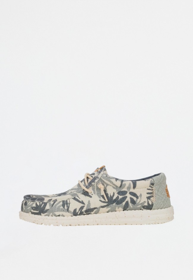 Mocasines de hombre multicolor Dude wally palm jute