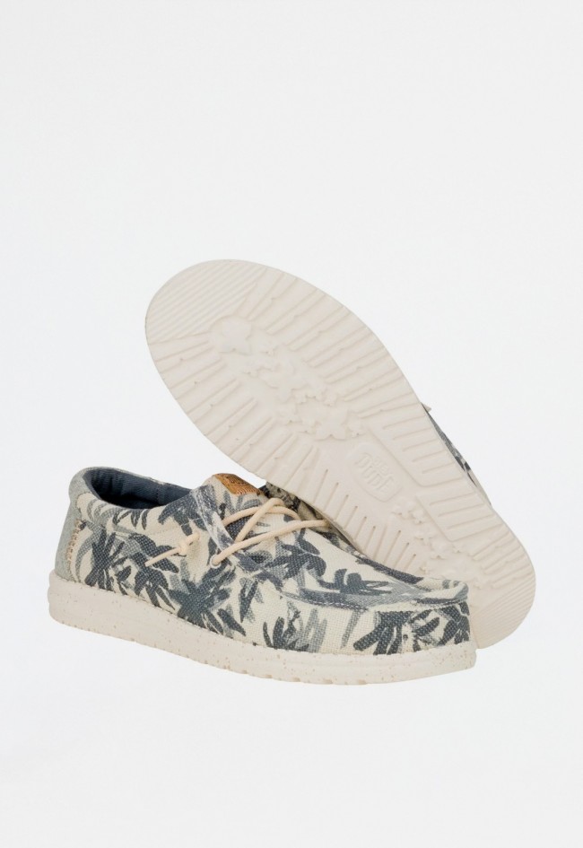 Mocasines de hombre multicolor Dude wally palm jute