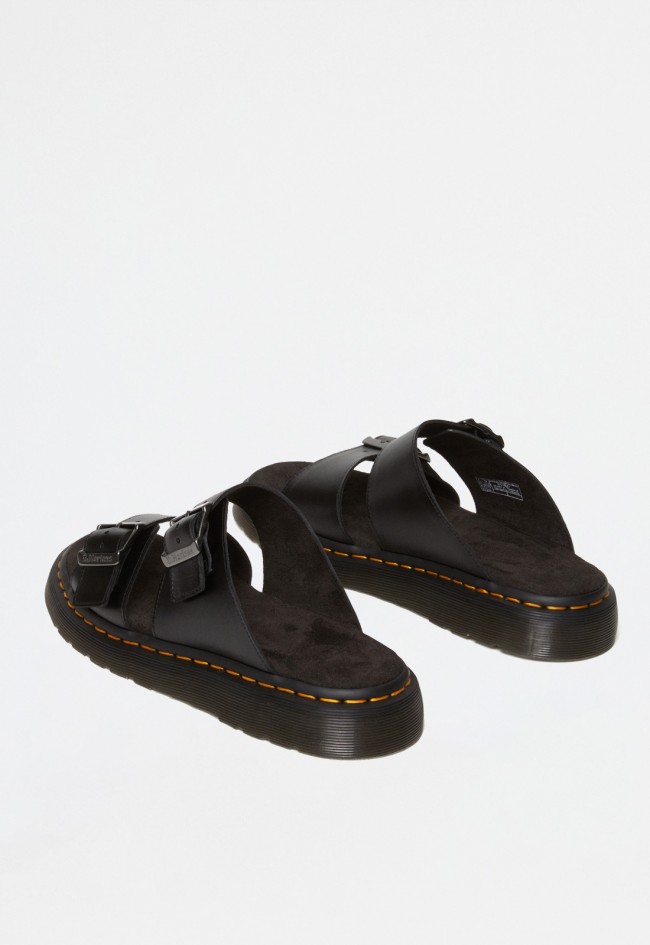 Sandalia hebillas de hombre negro Dr Martens josef